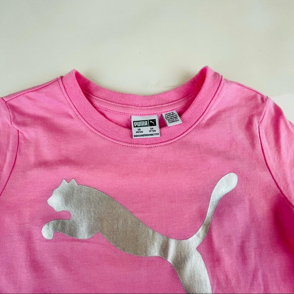 PUMA Girls 4 Piece Set Pink & White - Picture 5 of 13